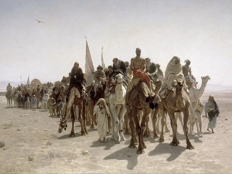 1827-Léon Adolphe Auguste Belly - Pellegrini in viaggio verso la Mecca - Musée d'Orsay